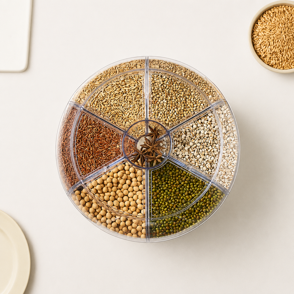 Storifay™ 360° Grain Dispenser - Rice & Dry Food Organizer