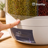 Storifay™ 360° Grain Dispenser - Rice & Dry Food Organizer