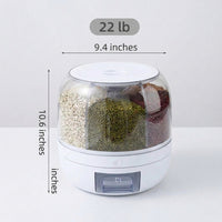 Storifay™ 360° Grain Dispenser - Rice & Dry Food Organizer